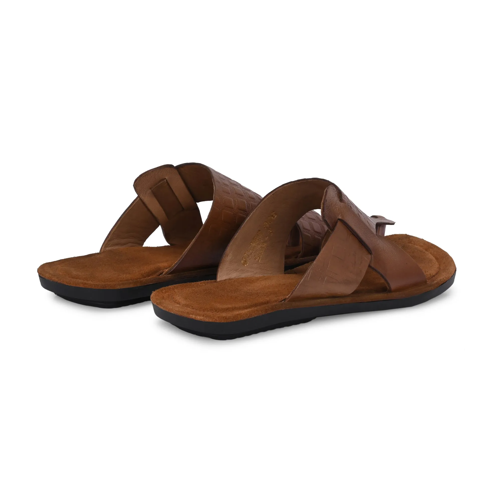 Flawless Premium Leather Slippers For Men's