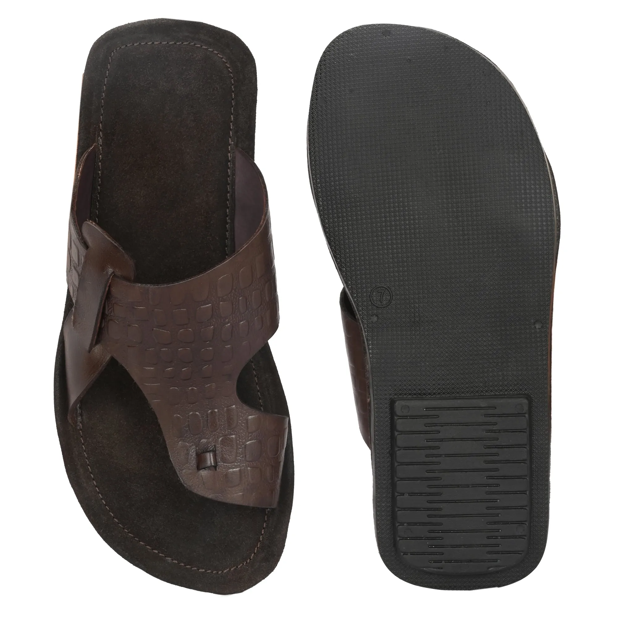 Flawless Premium Leather Slippers For Men's