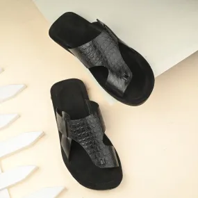 Flawless Premium Leather Slippers For Men's