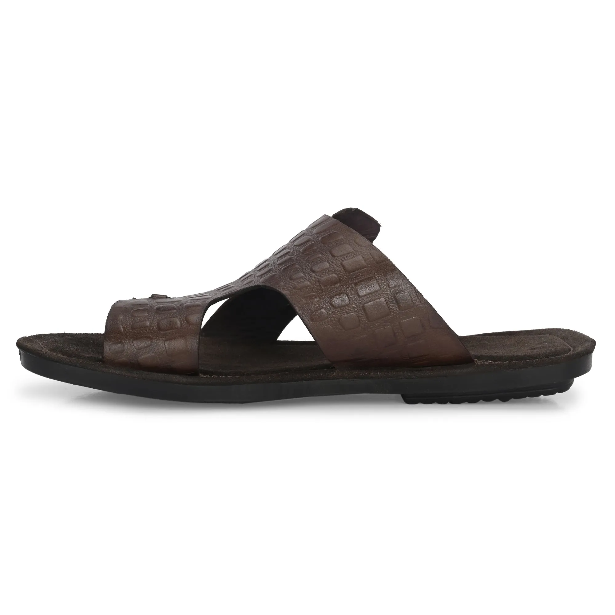 Flawless Premium Leather Slippers For Men's