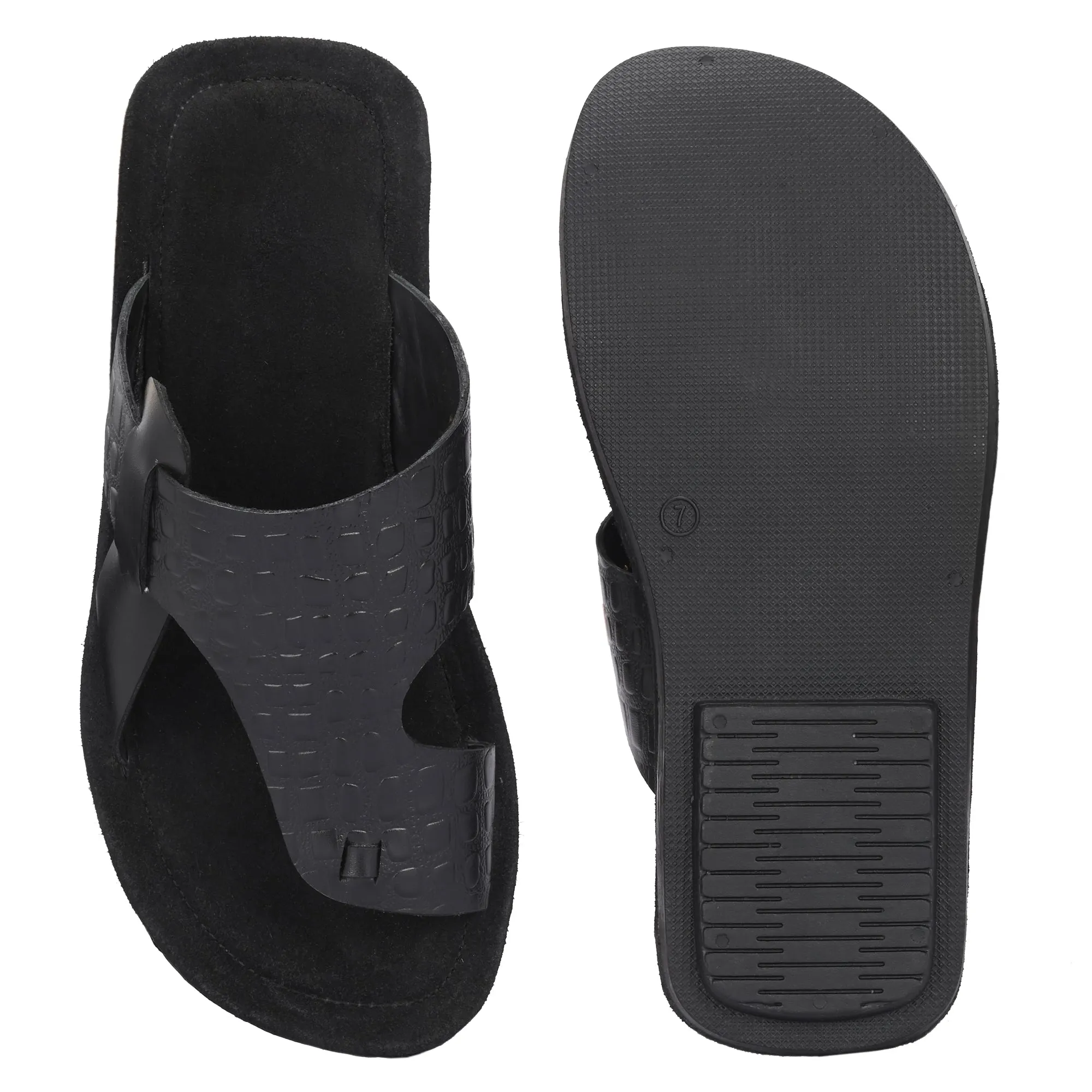 Flawless Premium Leather Slippers For Men's