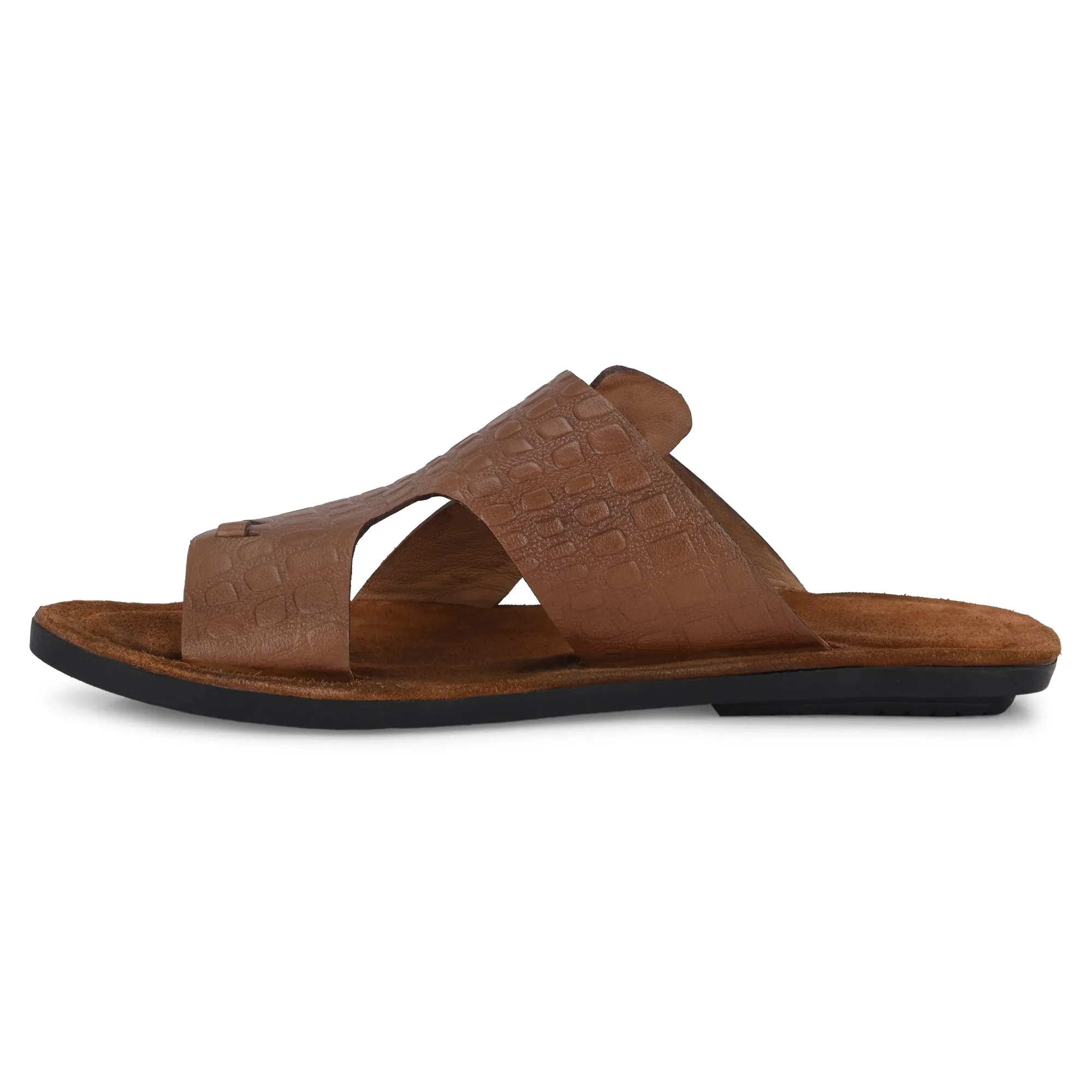 Flawless Premium Leather Slippers For Men's