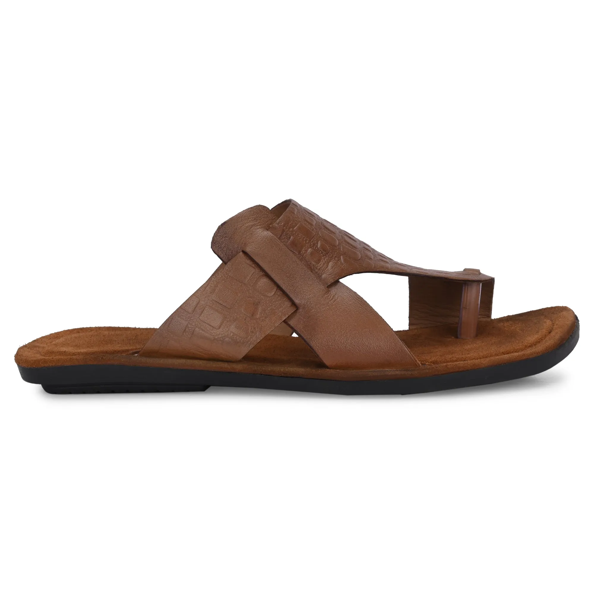 Flawless Premium Leather Slippers For Men's