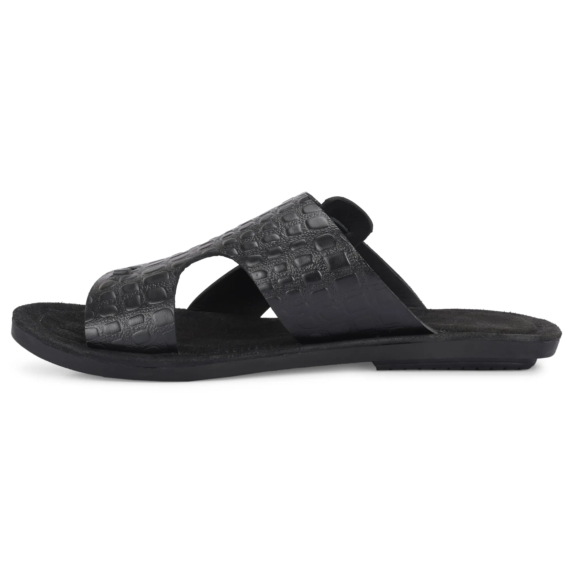 Flawless Premium Leather Slippers For Men's