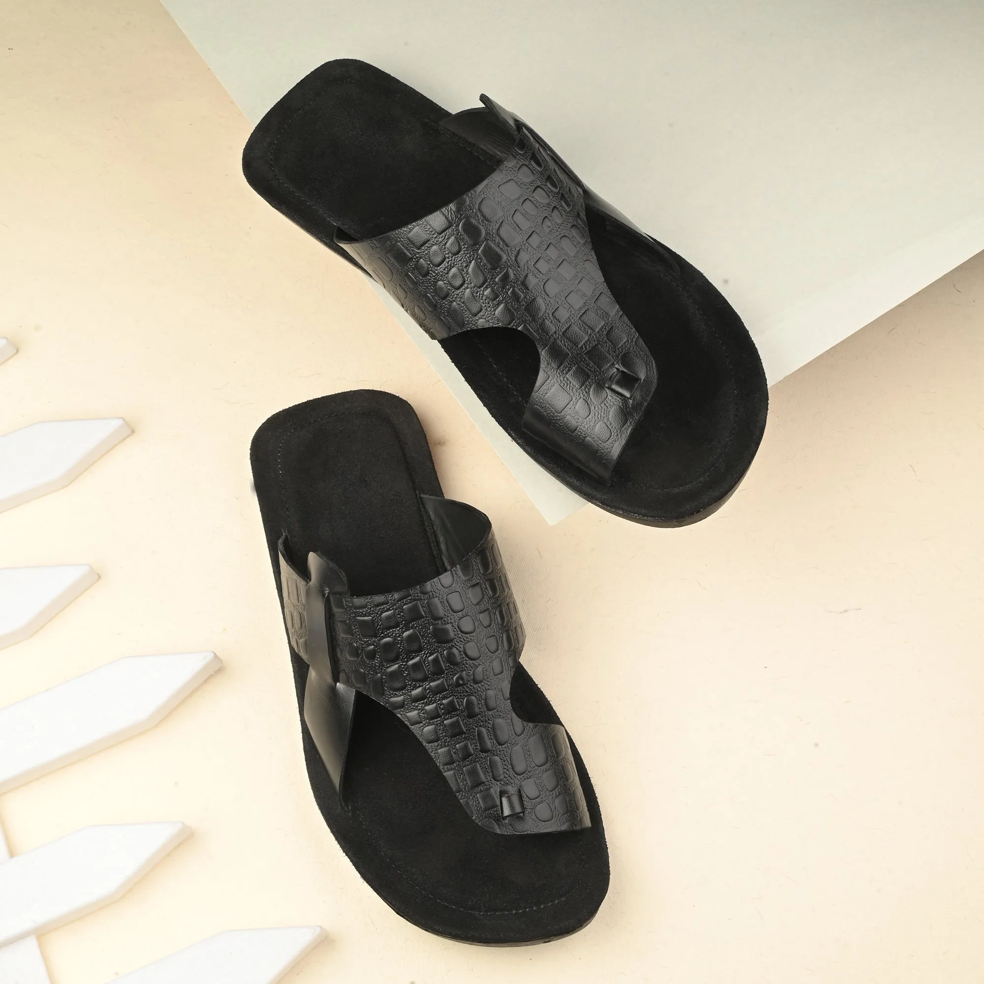 Flawless Premium Leather Slippers For Men's