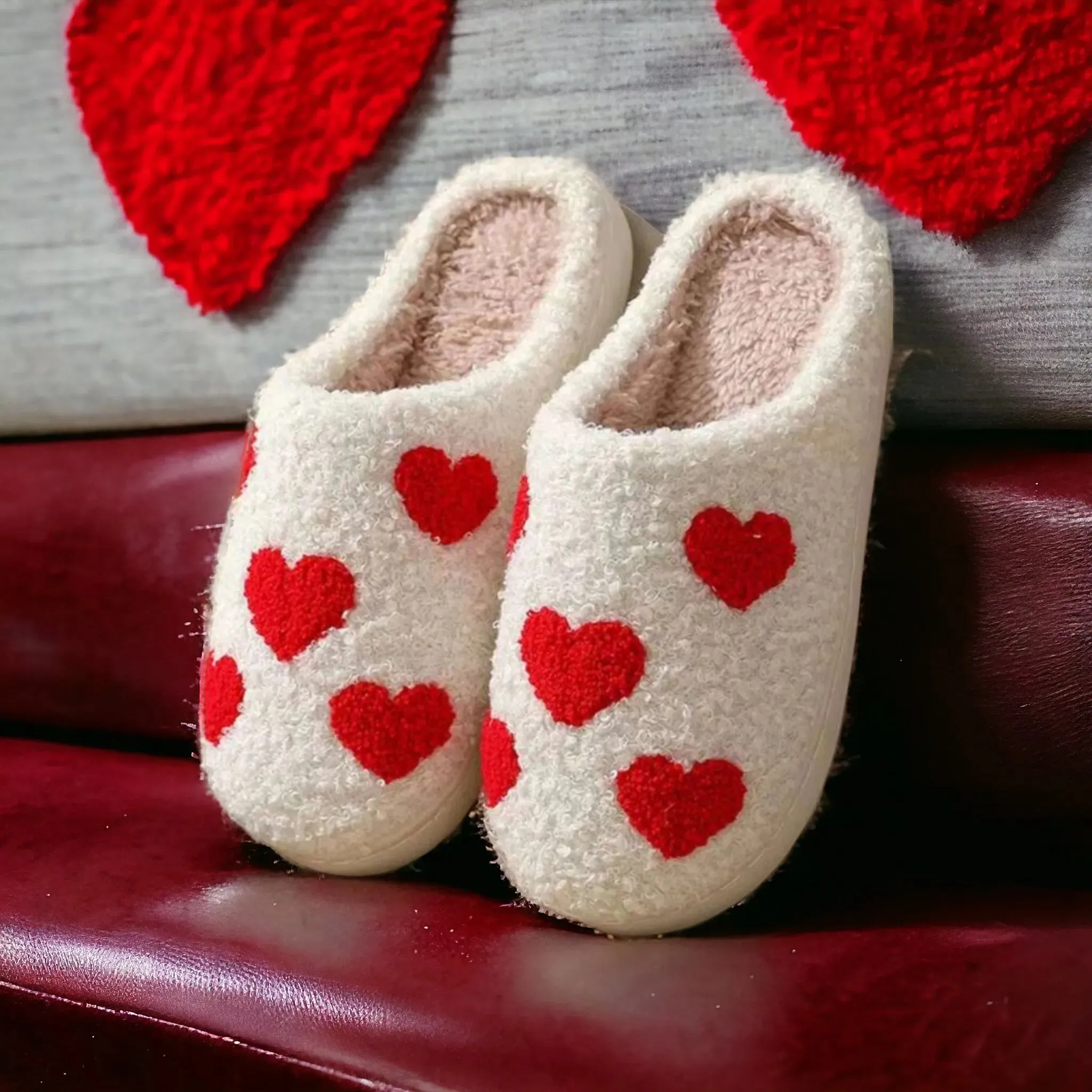 Heartbreaker Plush Slip On House Slippers