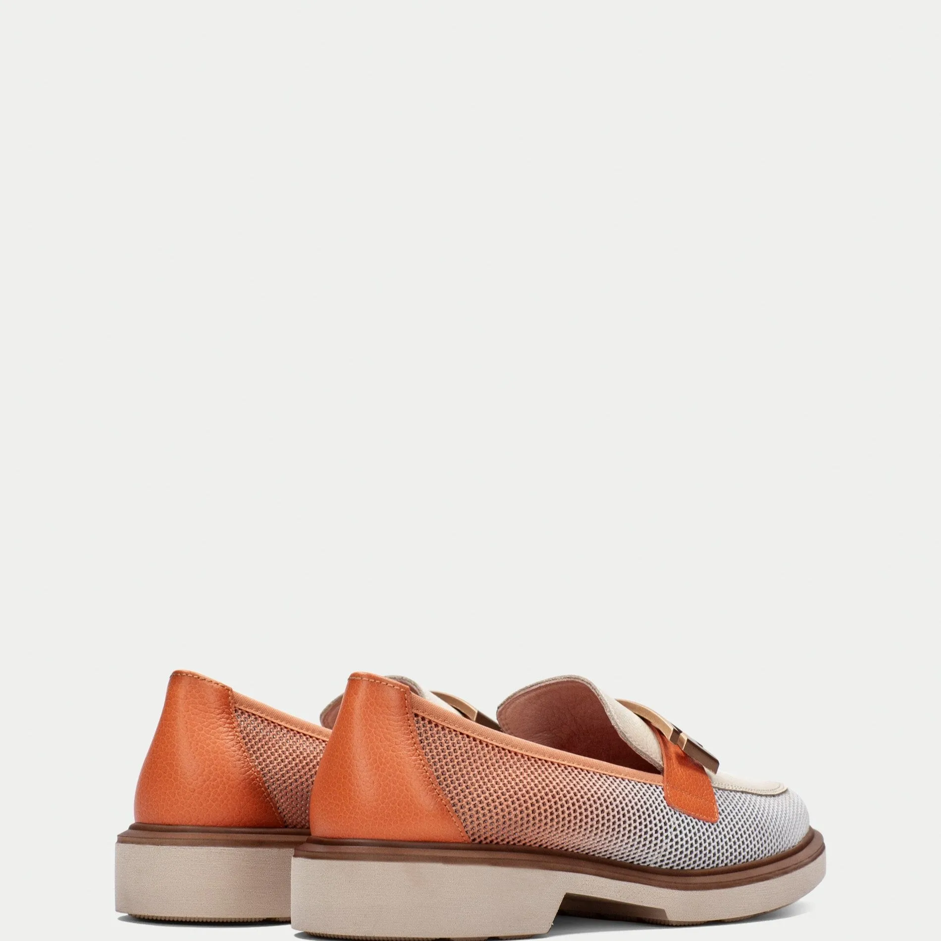 Hispanitas Coral and Off White Sporty Loafer|BHV254072C