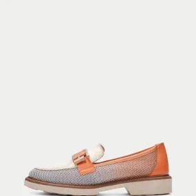 Hispanitas Coral and Off White Sporty Loafer|BHV254072C
