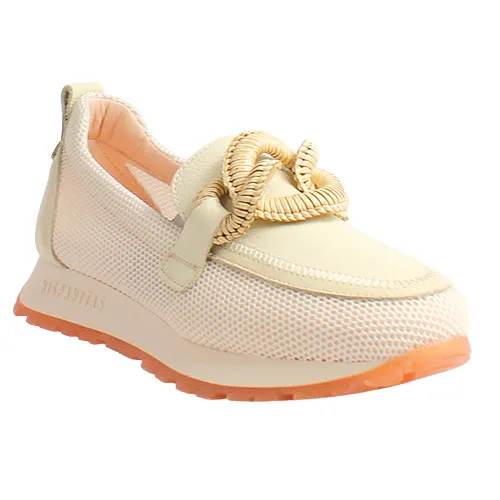 Hispanitas Ladies Wedge Loafers - HV254065 - Cream