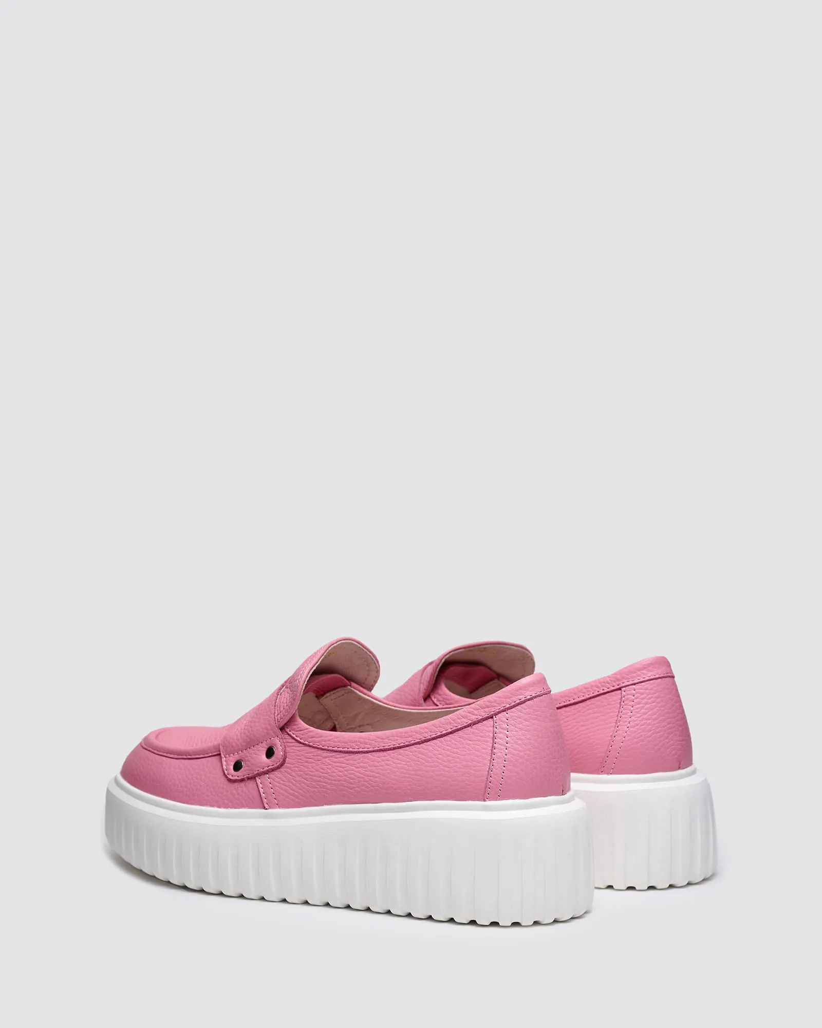 INSPIRE PLATFORM SNEAKERS PINK LEATHER