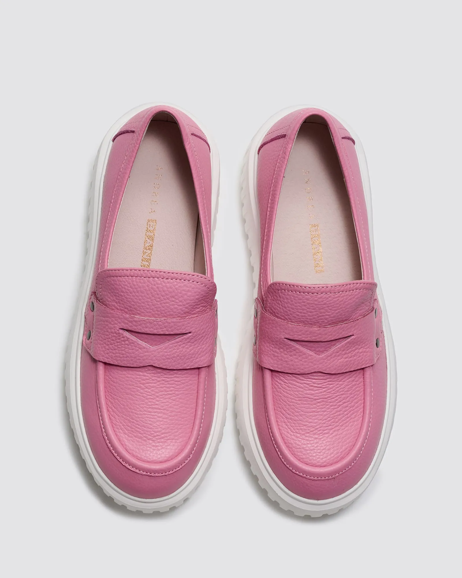 INSPIRE PLATFORM SNEAKERS PINK LEATHER