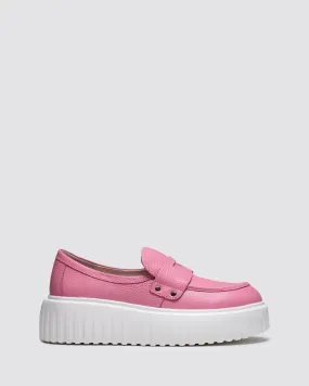 INSPIRE PLATFORM SNEAKERS PINK LEATHER