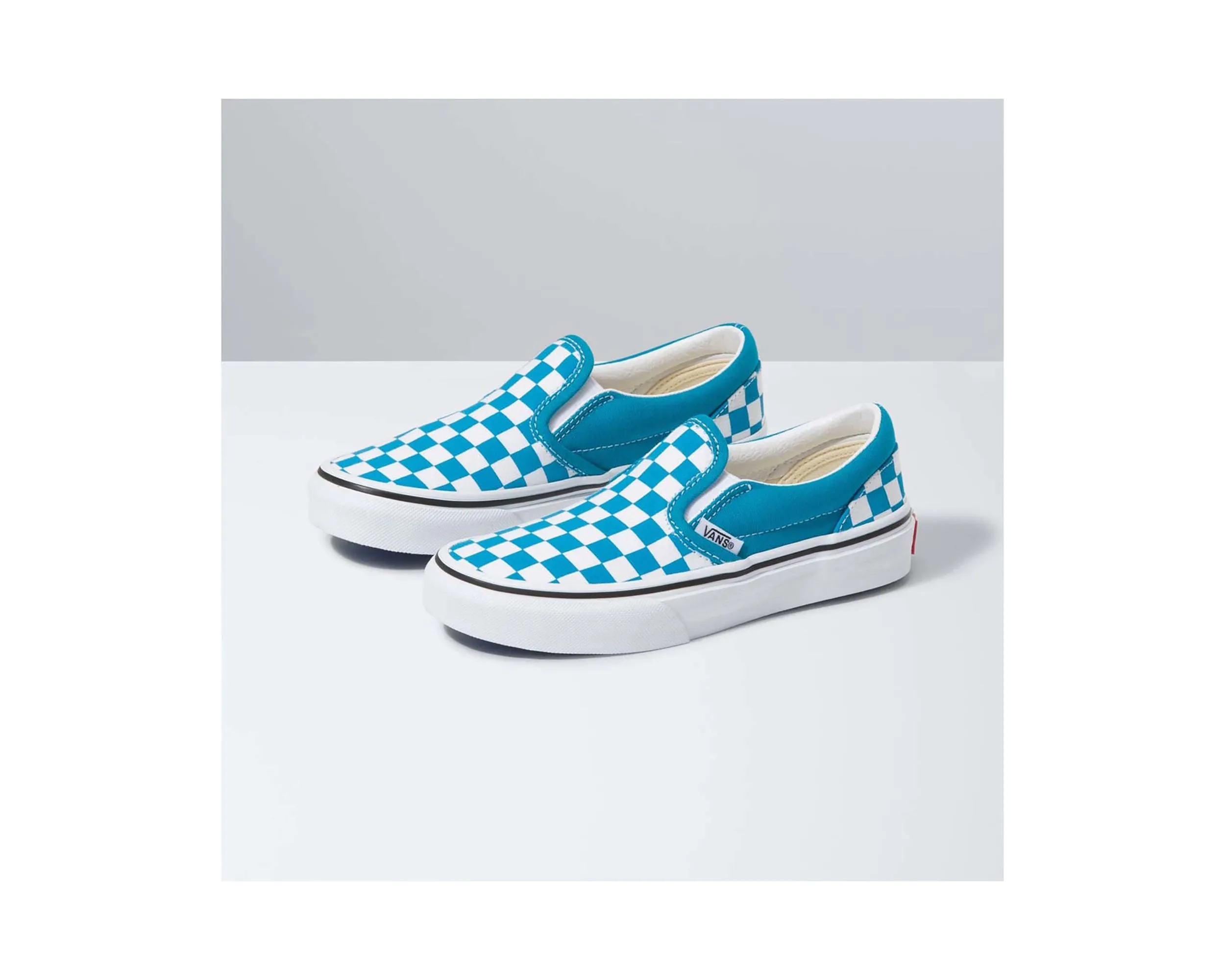 Kid`s Classic Slip-On (Checkerboard))