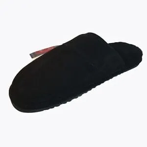 Lamo Scuff Mens Black Suede Slippers Size 8.5/9 Shoes