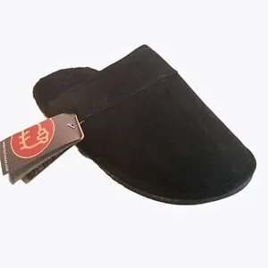 Lamo Scuff Mens Black Suede Slippers Size 8.5/9 Shoes