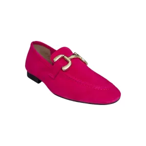 Macie Fuchsia Suede Loafer