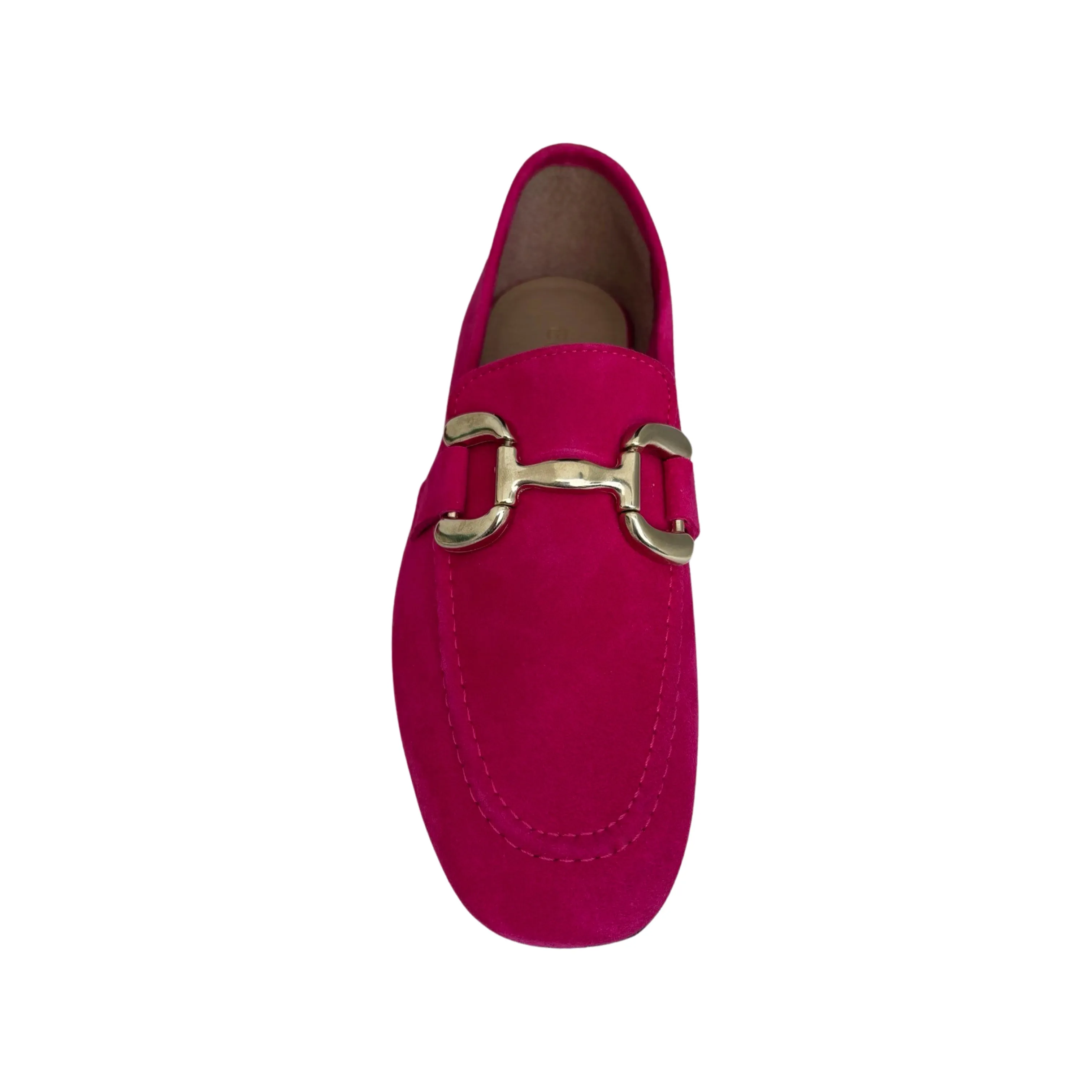 Macie Fuchsia Suede Loafer