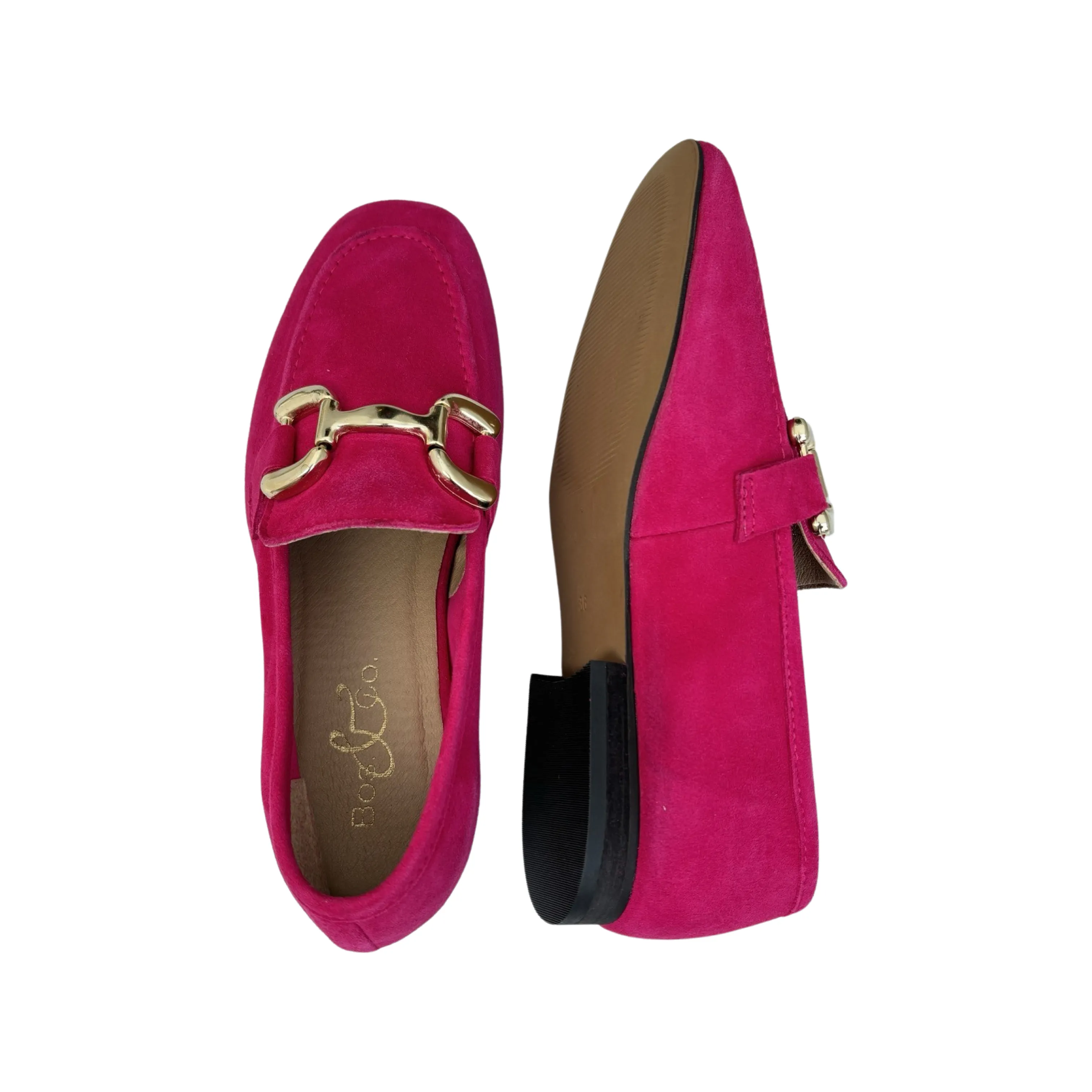 Macie Fuchsia Suede Loafer