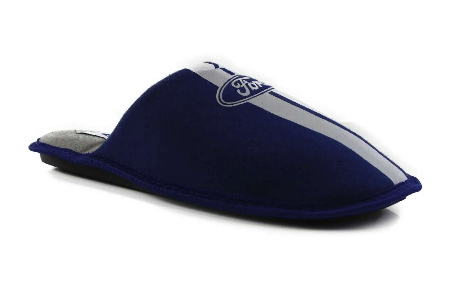 Mens Grosby Ford Scuff Slip On Slippers Blue