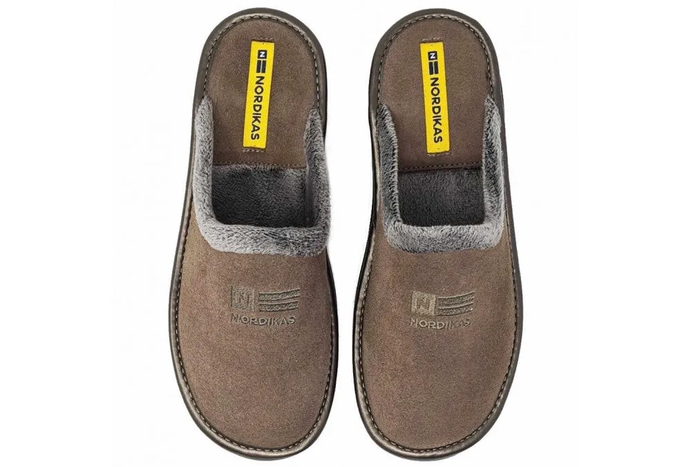 Nordikas Ladies Backless Suede House Shoe