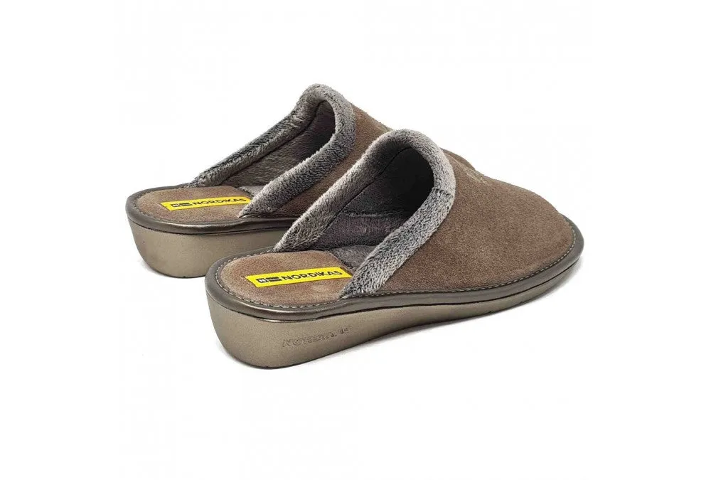 Nordikas Ladies Backless Suede House Shoe