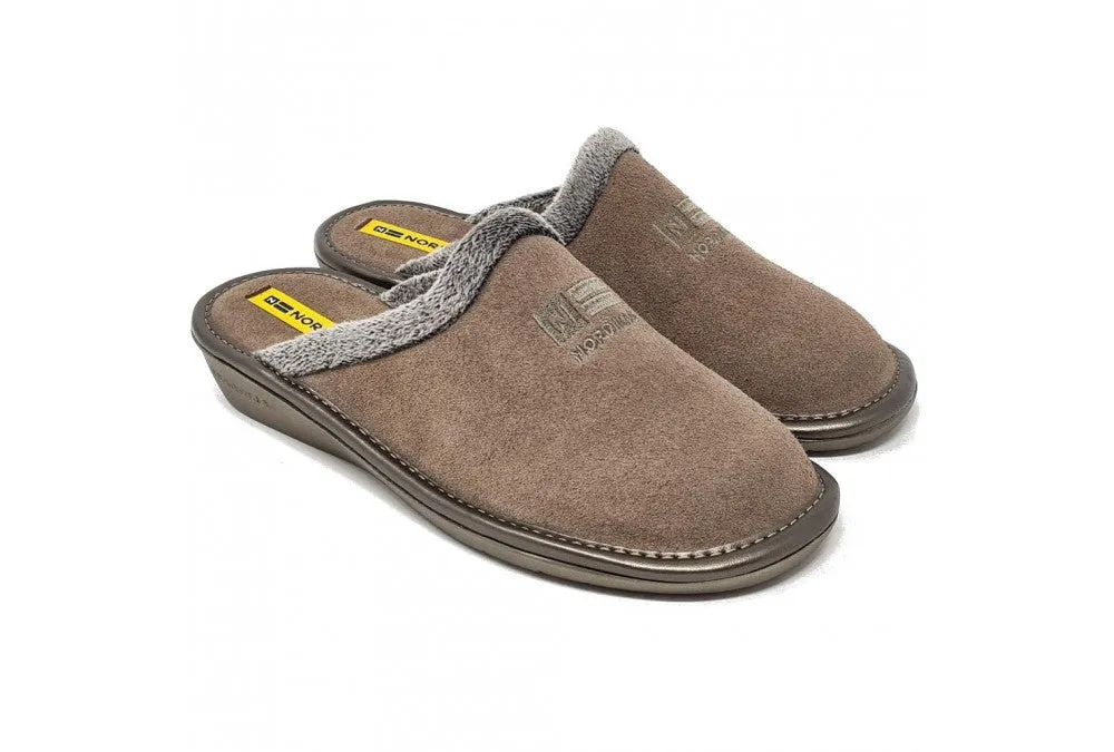 Nordikas Ladies Backless Suede House Shoe