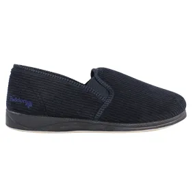 Padders Men's Slip On Slippers - Albert - Navy