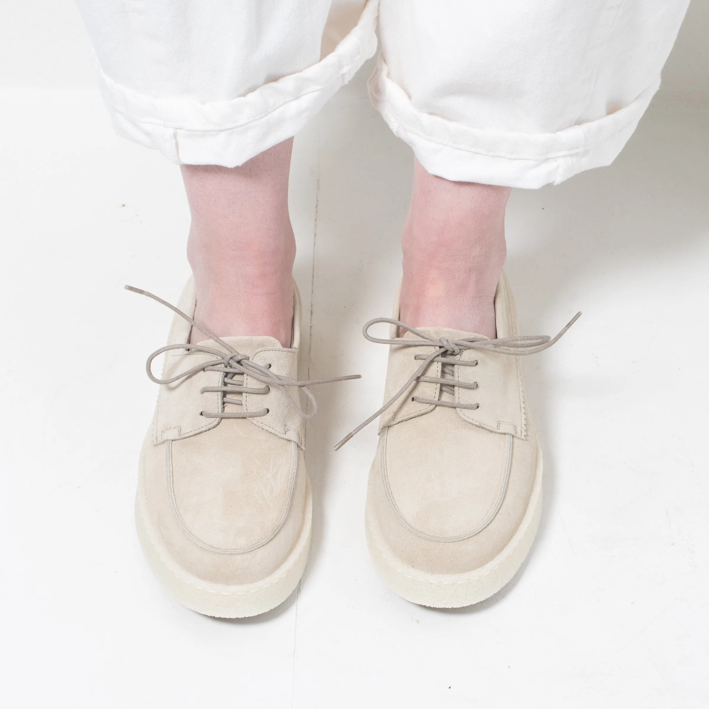 Pantanetti Sporty Boat Shoe ( Stone/beige  Suede) on sale!