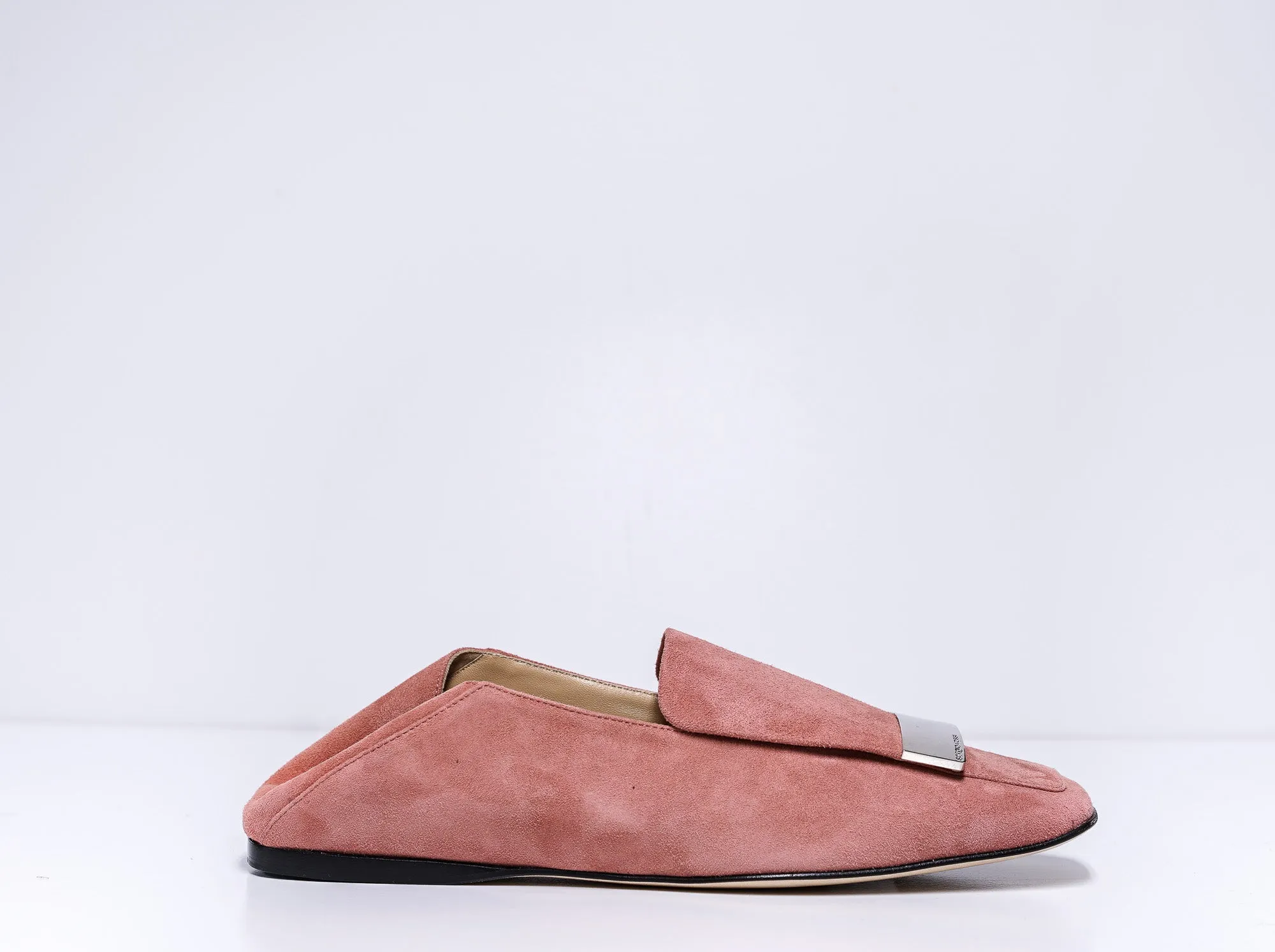Sergio Rossi Women's Dusty Pink Suede Slipper A77990 LAST PAIR  60% OFF