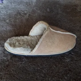 Slip-On Sheepskin Slippers-Camel