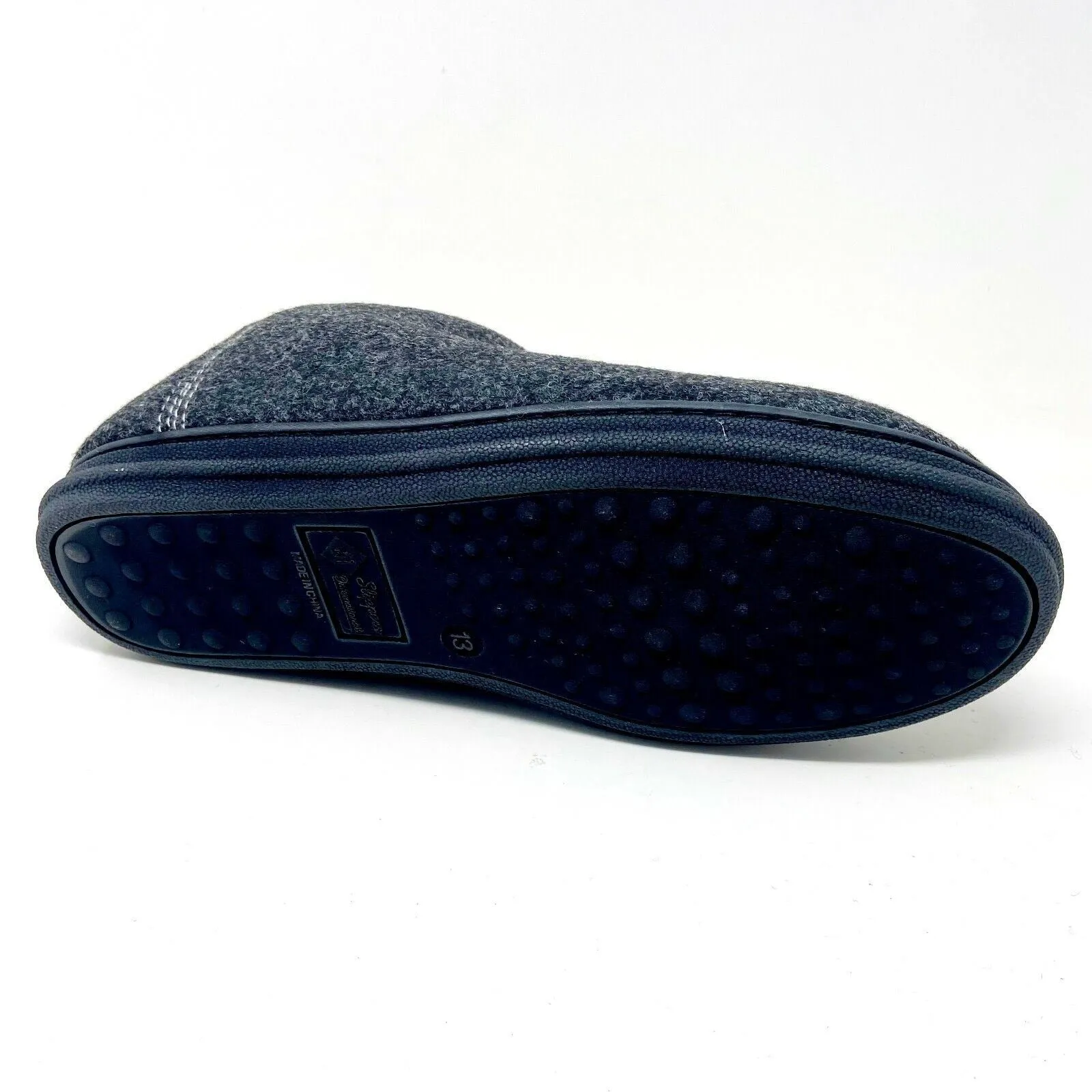 Tamarac by Slippers International Mens Dorm Charcoal Slip On Comfort Shoes