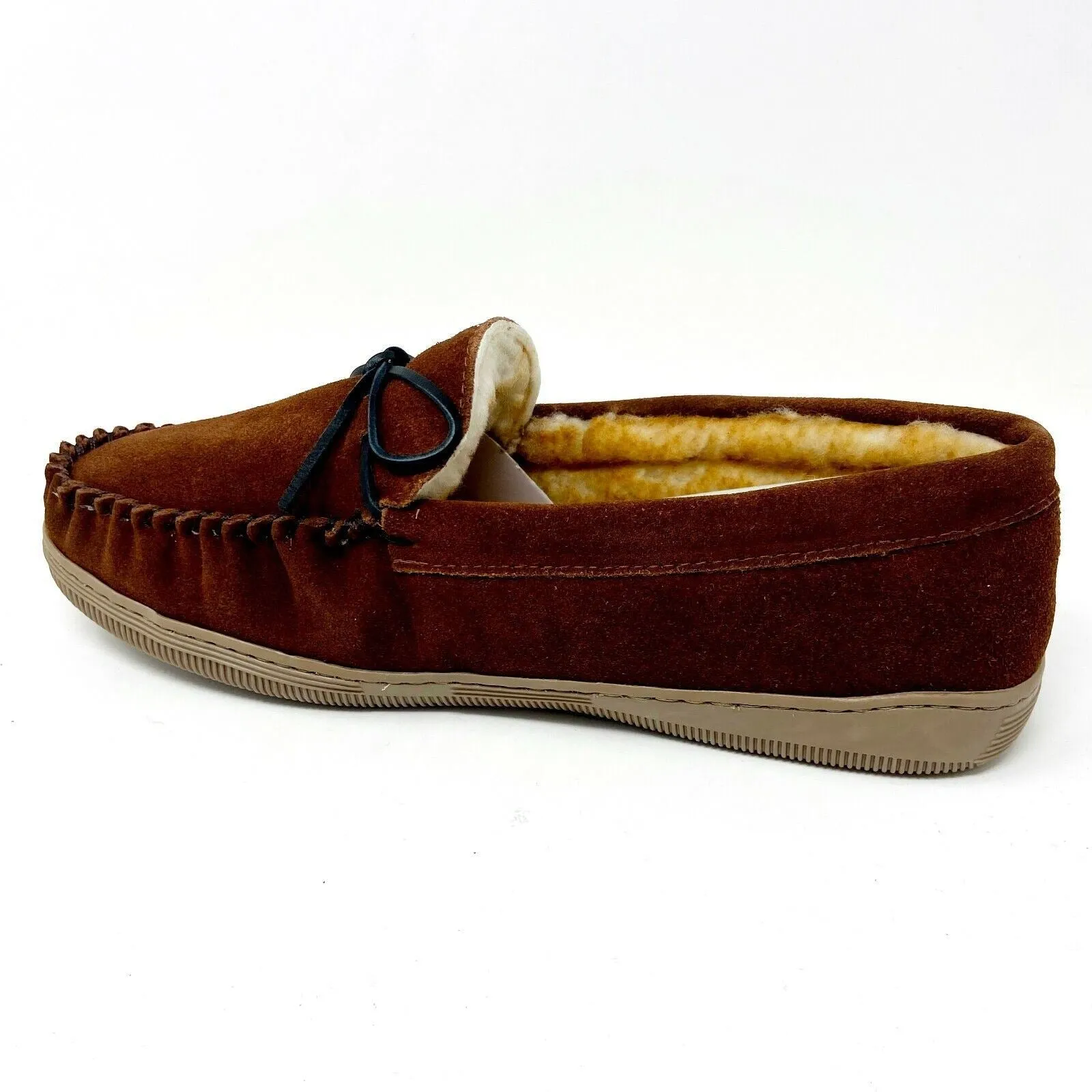 Tamarac Mens Camper Allspice Cowhide Moccasin Slip On Slippers