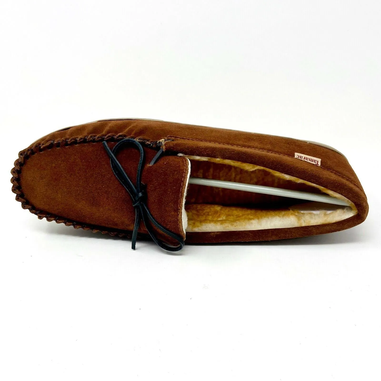 Tamarac Mens Camper Allspice Cowhide Moccasin Slip On Slippers