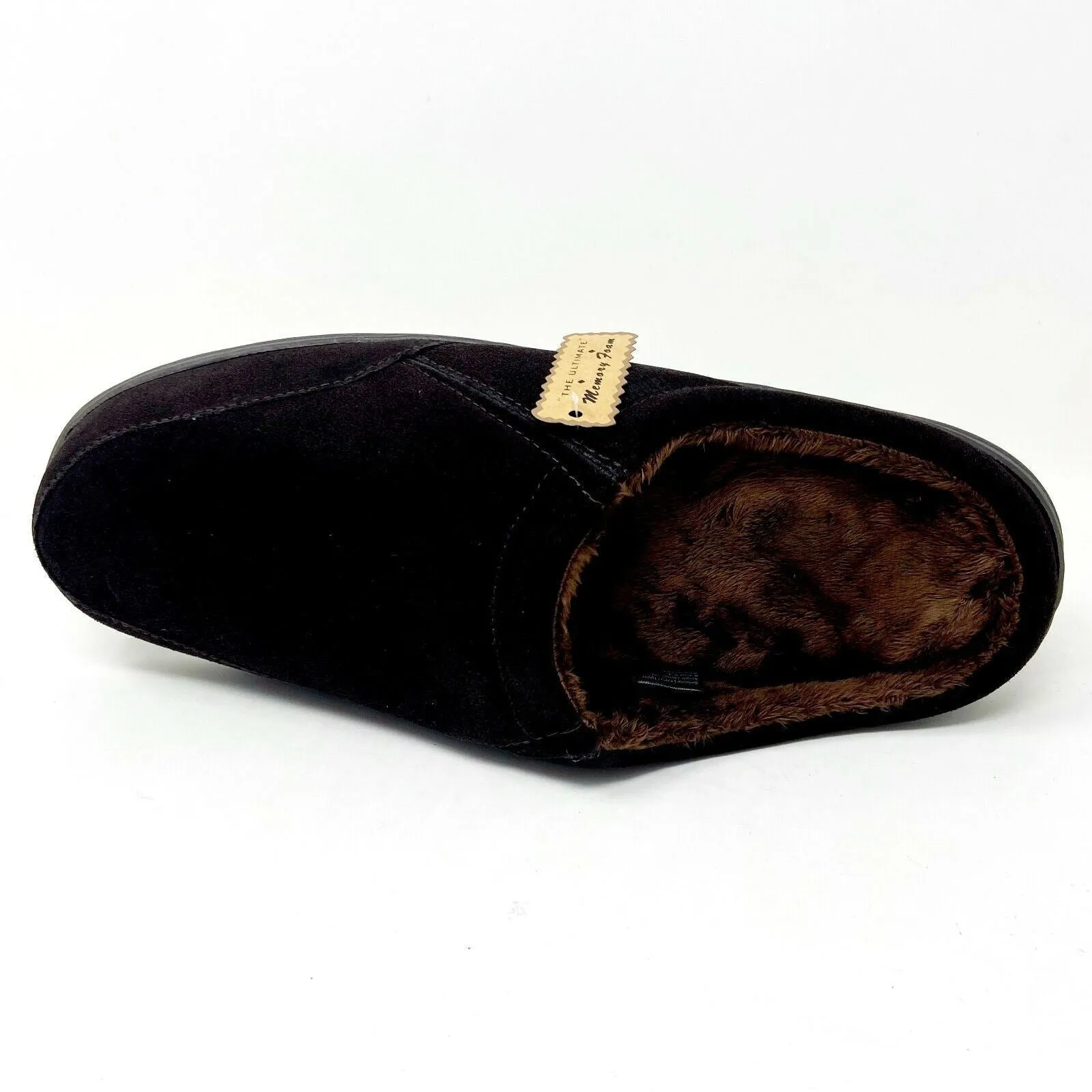 Tamarac Mens Koosh Rootbeer Cowhide Suede Comfort Slip On Slippers