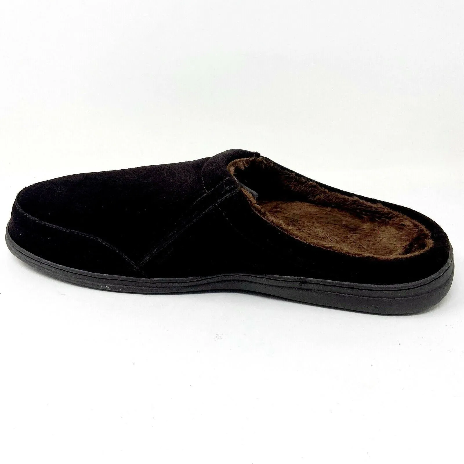Tamarac Mens Koosh Rootbeer Cowhide Suede Comfort Slip On Slippers