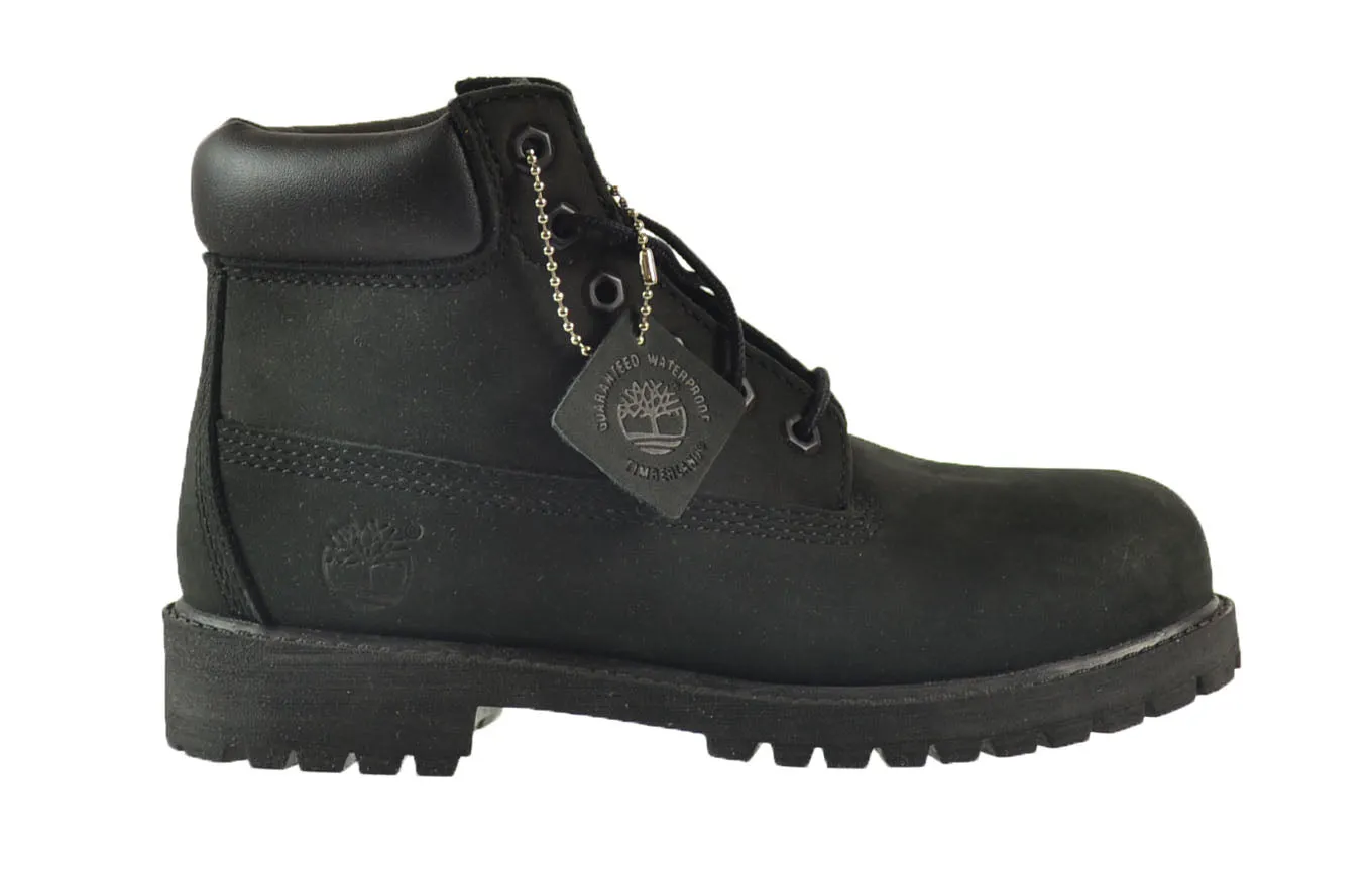 Timberland 6 Inch Premium Little Kids Boots Black