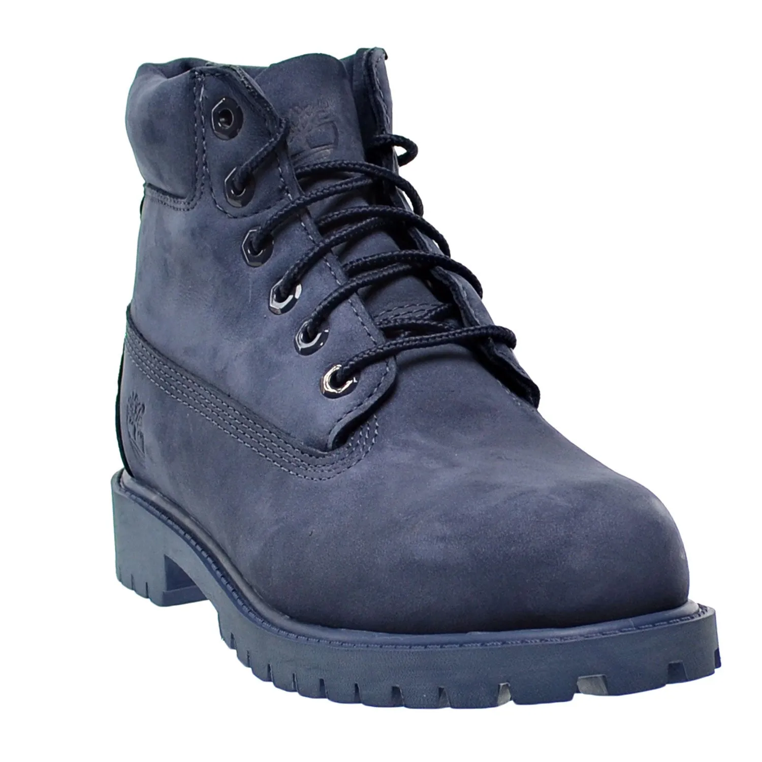 Timberland  6 Inch Premium Little Kids Boots Dark Blue Textured