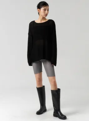 Wavy Hem Biker Shorts CU320