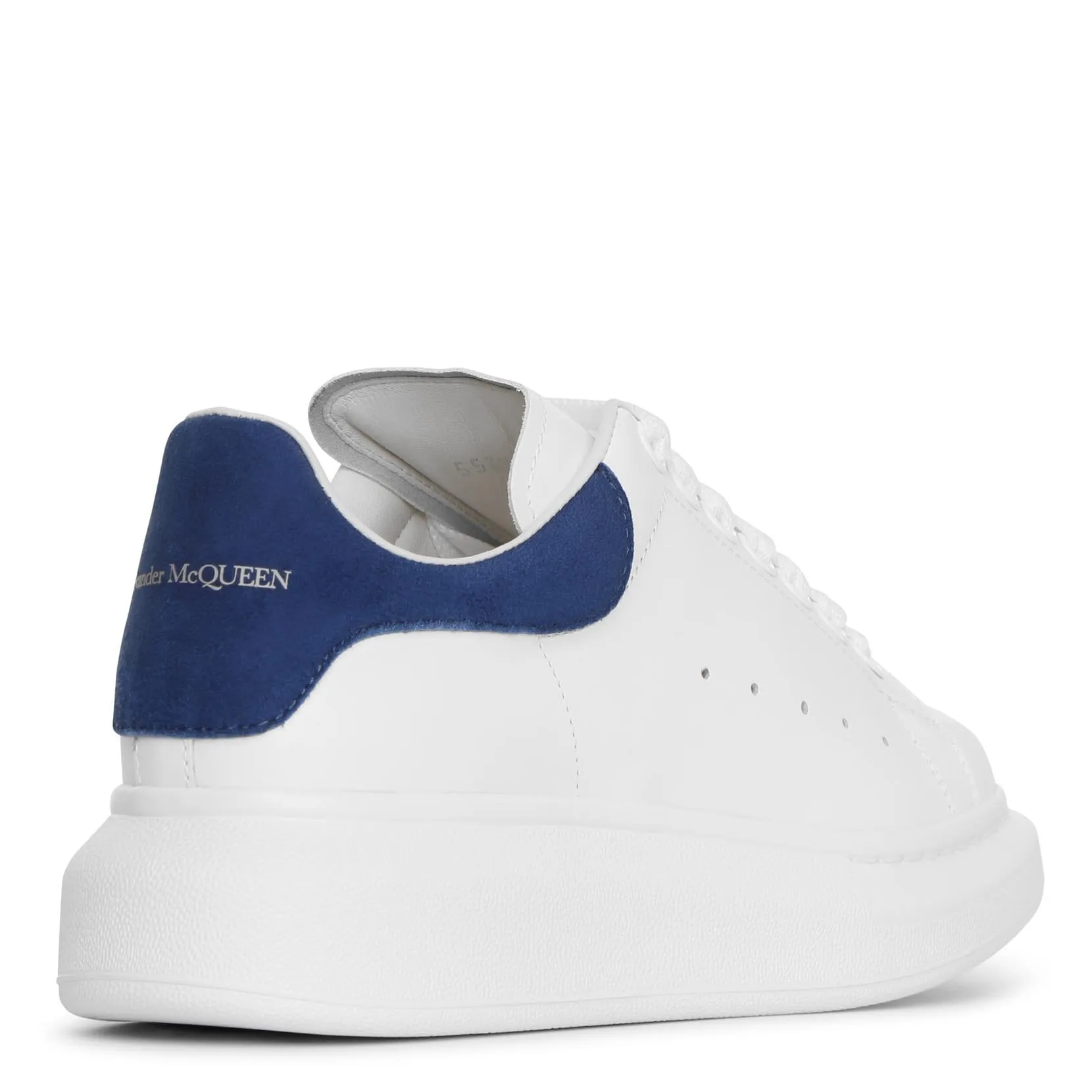 White and blue classic sneakers