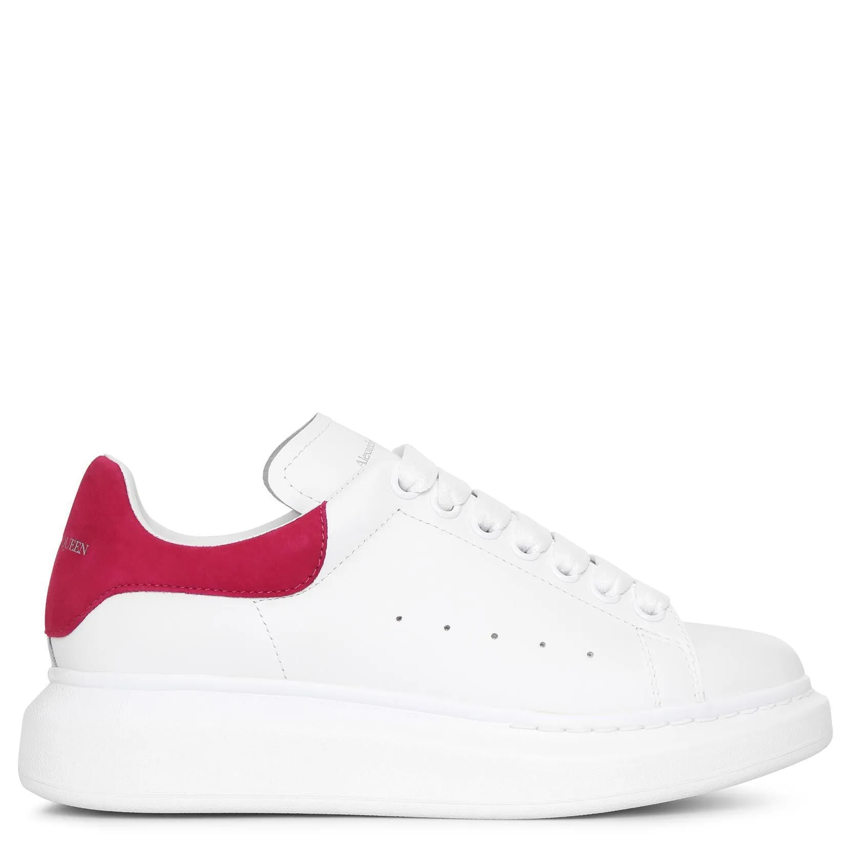 White and cocktail pink classic sneakers
