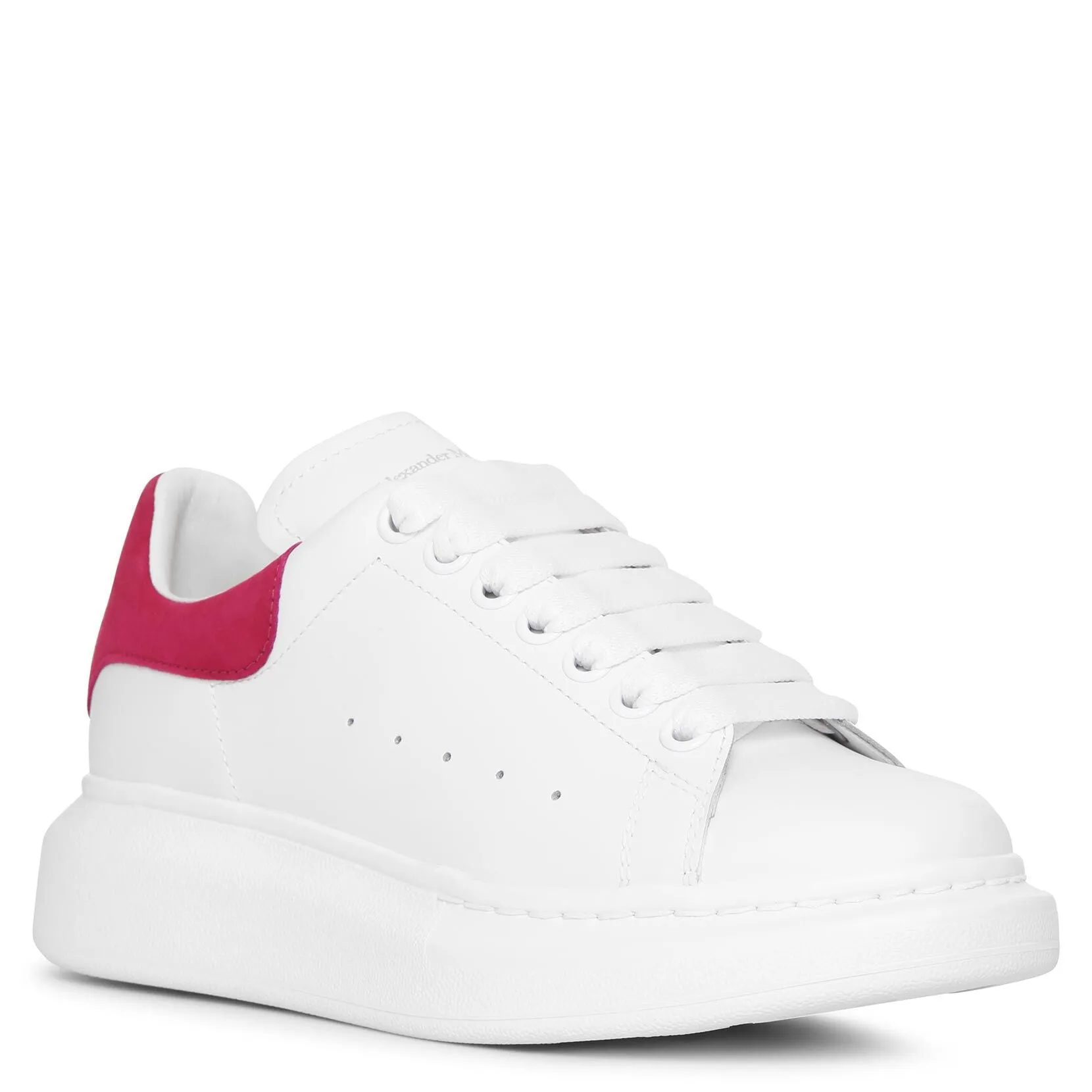 White and cocktail pink classic sneakers