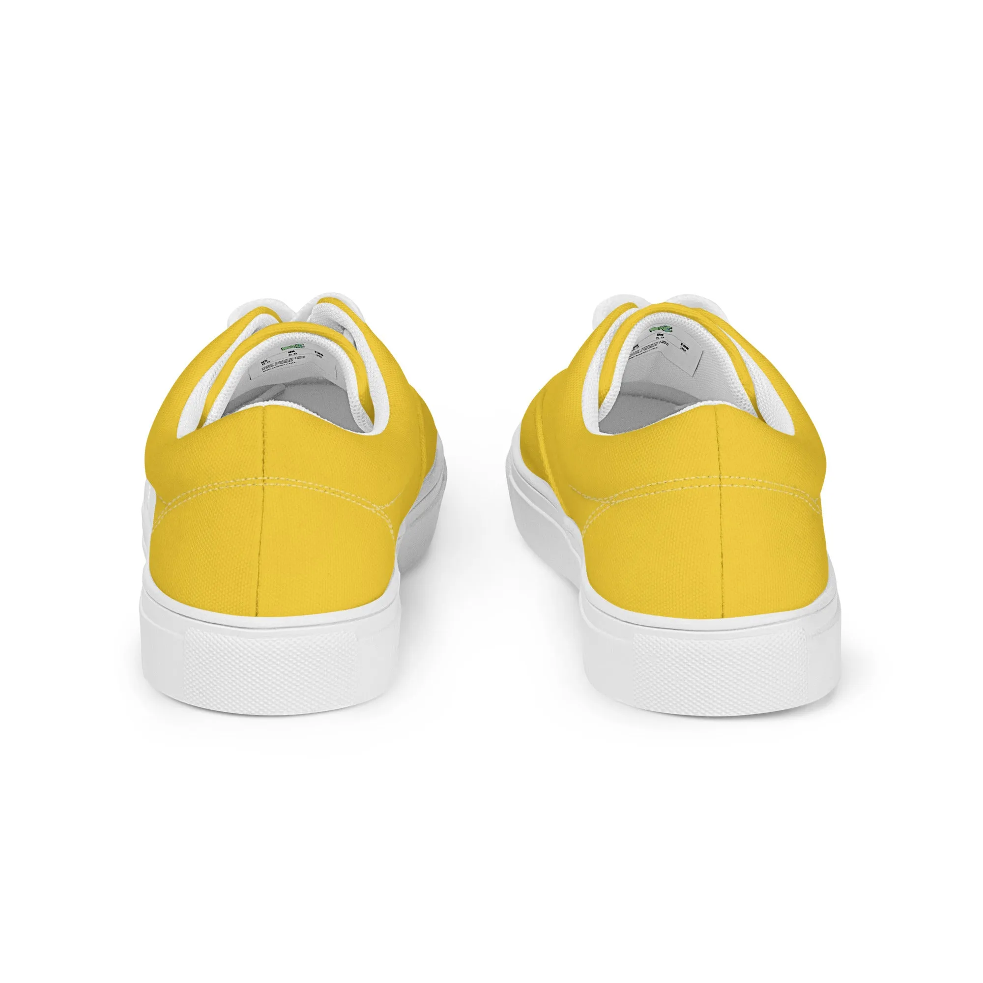 Women’s Warm Yellow lace-up canvas shoes