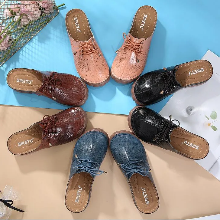 Women's Wide Toe Box Mules Shoes